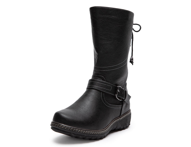 Bota Mujer  Plana Clásica BK