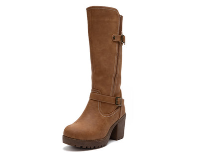 Botas Mujer Altas con Plataforma y Taco BR