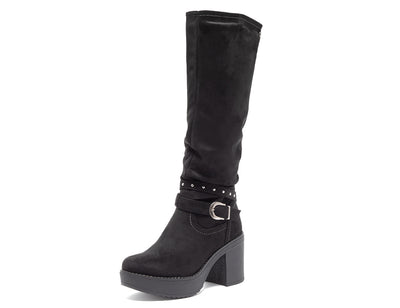 Bota Mujer Bucanera Plataforma Efecto Reno NG