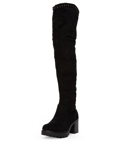 Botas Mujer Bucaneras con Taco Grueso Y Plataforma