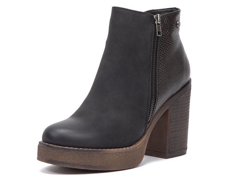 Botín Mujer Tacón c/Plataforma Tendencia BK