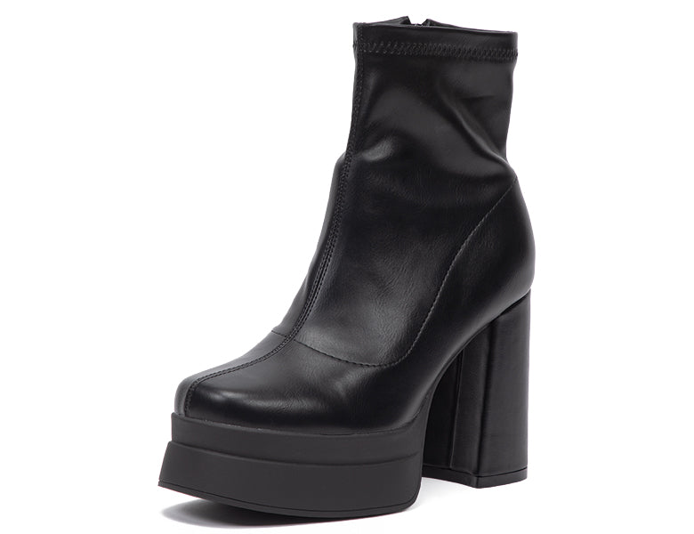Botín Mujer Tacón Alto c/Plataforma Tendencia BK