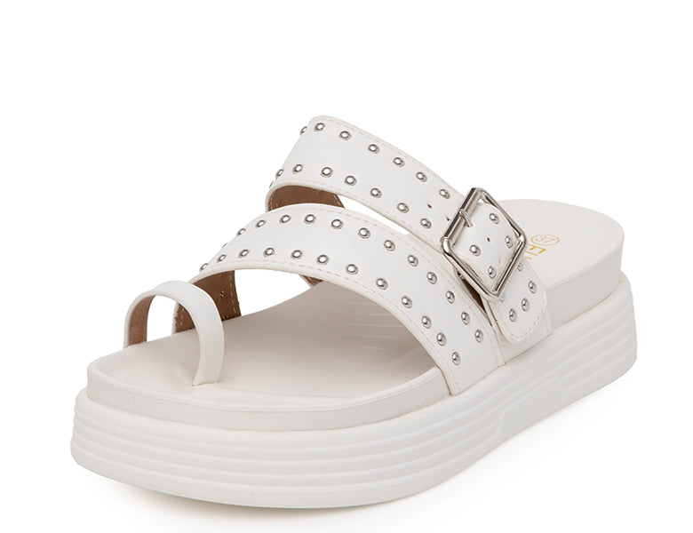 Sandalia Mujer Moda Tachas Terraplen BL