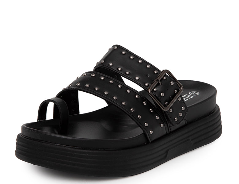 Sandalia Mujer Moda Tachas Terraplen NE