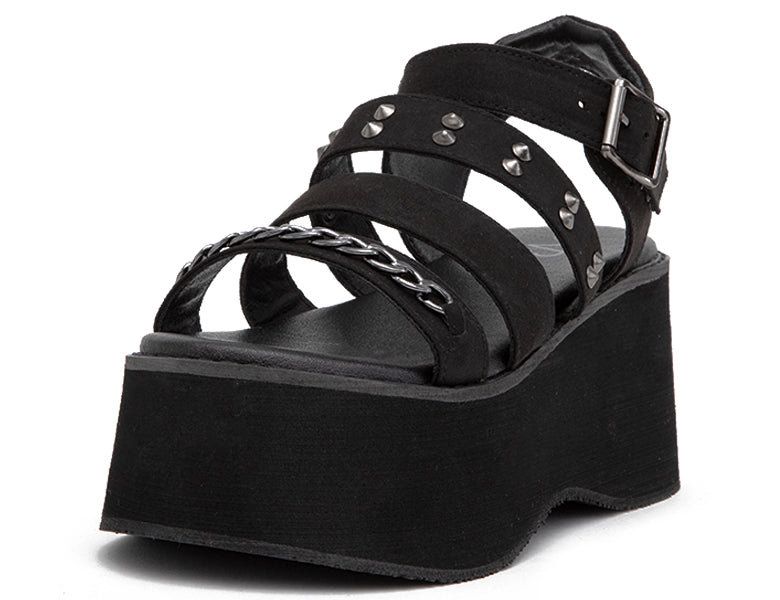 Sandalia Mujer Tendencia Tachas/Cadena, Plataforma EVA BK