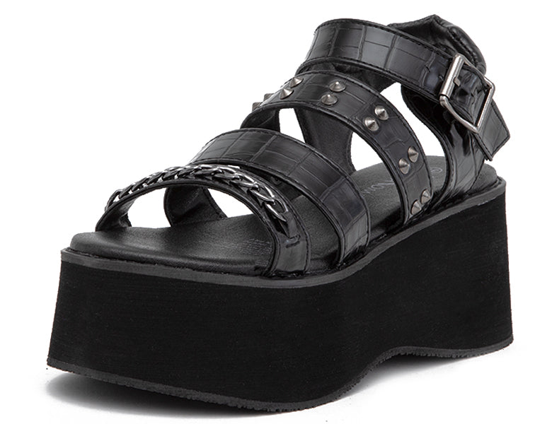 Sandalia Mujer Tendencia Tachas/Cadena, Plataforma EVA NE