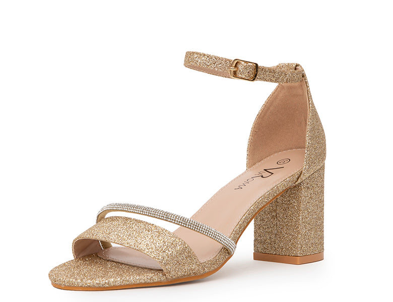 Sandalia Mujer Fiesta Tacón GD