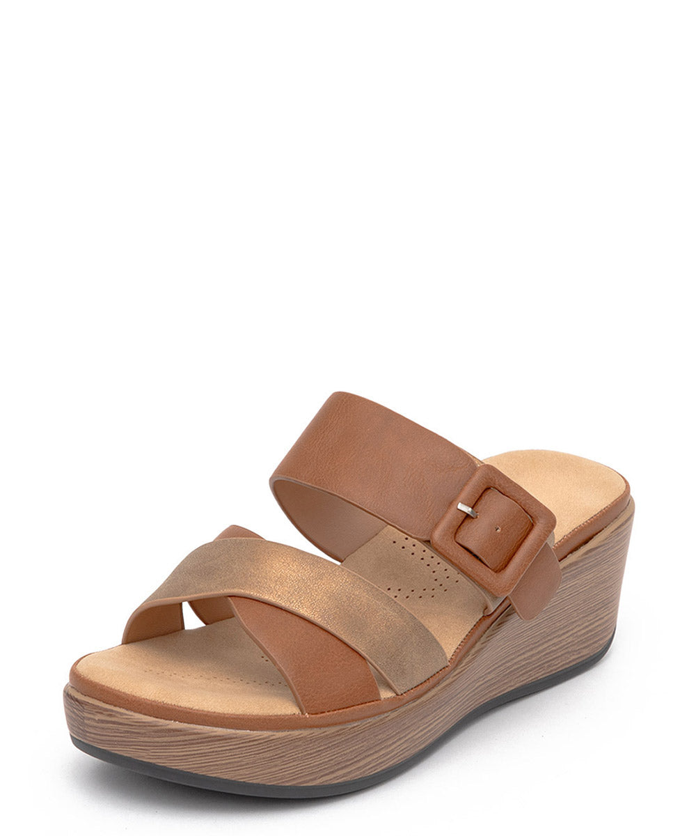 Sandalia Confort Mujer Premium Terraplen Cuña BR