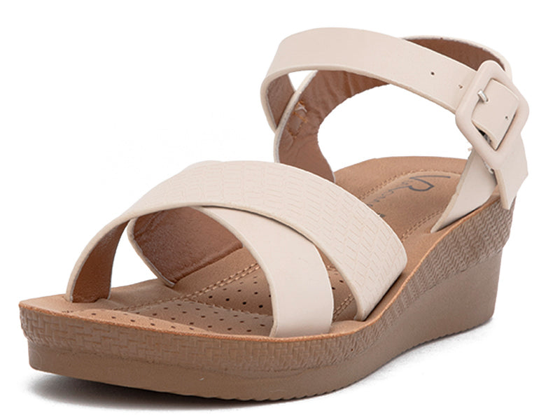 Sandalia Mujer Cuña Terraplen Clásica BG