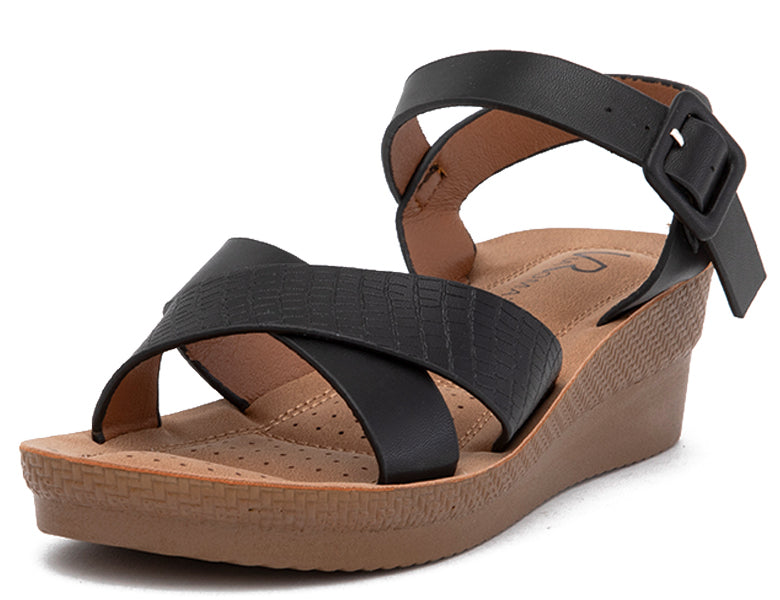 Sandalia Mujer Cuña Terraplen Clásica NE