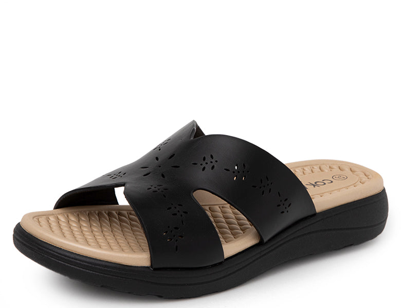 Sandalia Mujer Puntilla Ultra Confort BK