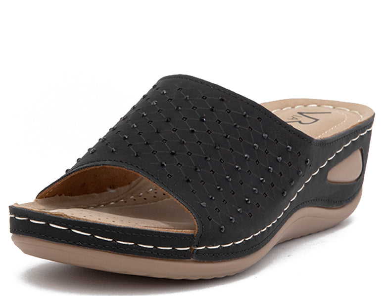 Sandalia Mujer Puntilla Terraplen Clásica NE