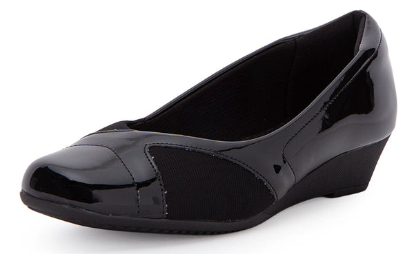 Zapato Mujer Terraplen Cuña, Ultra Confort BK