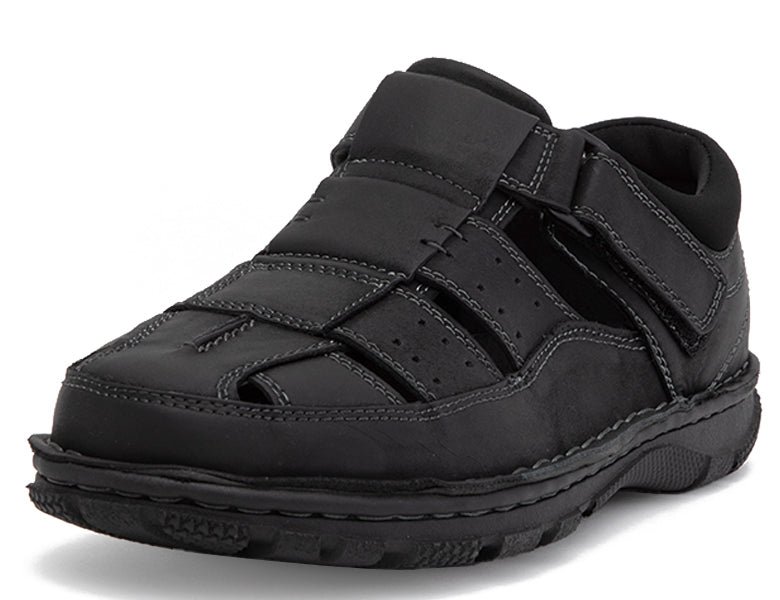 Sandalia Hombre CUERO Memory Foam NE